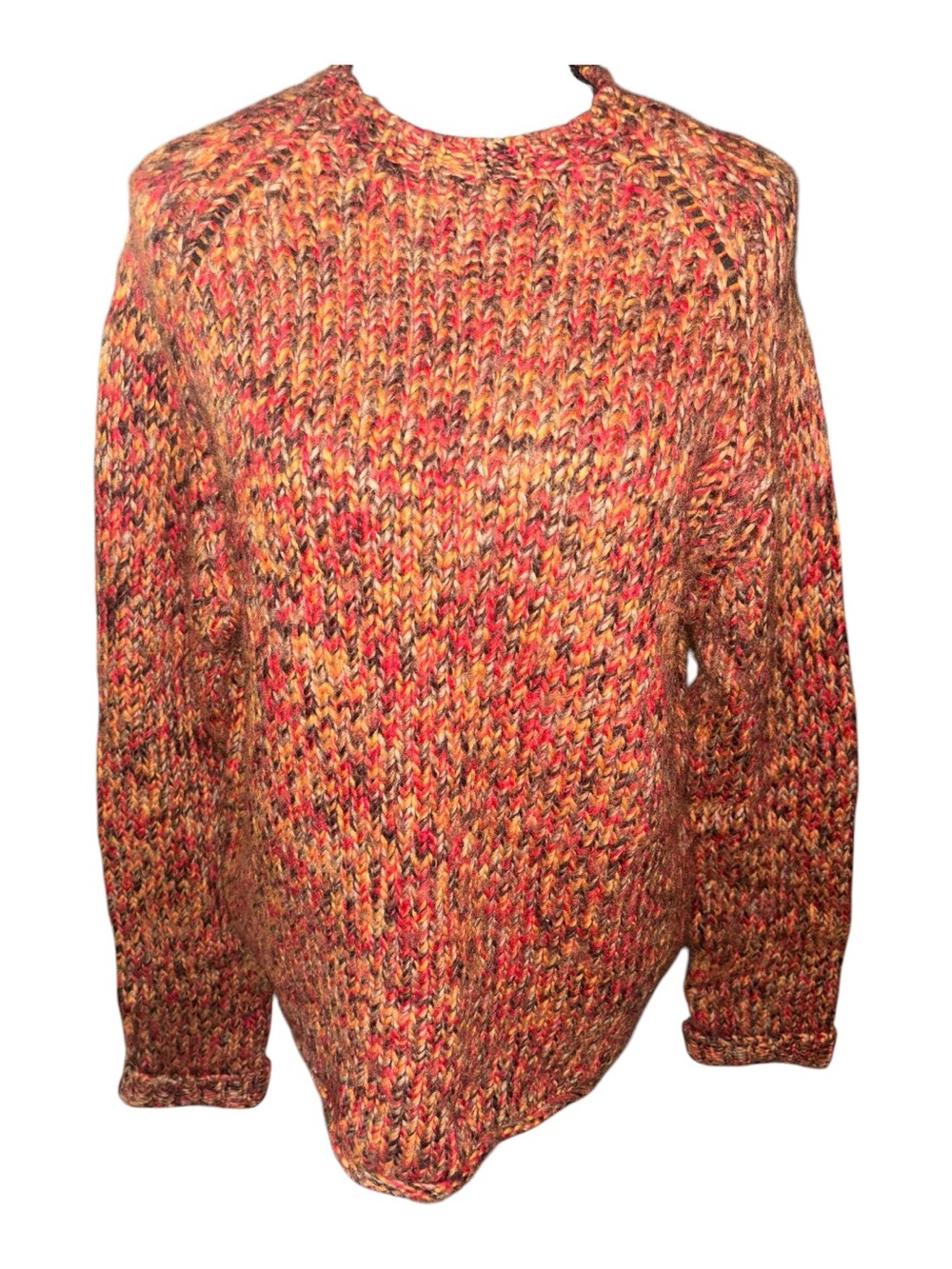J. CREW Marled thick Knit Wool Sweater medium